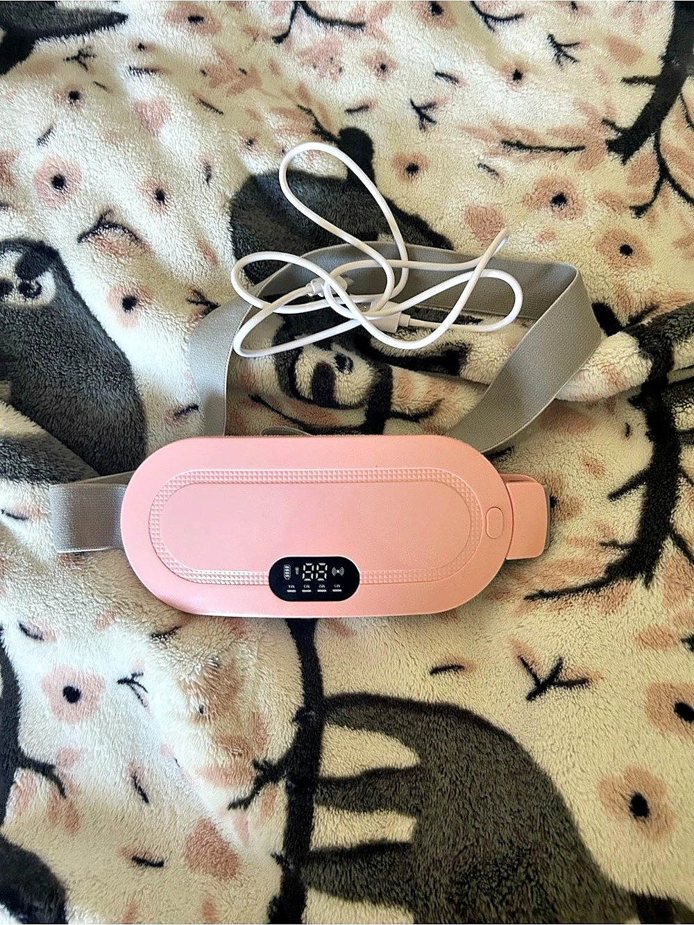 Pink Portable Speaker with Charging Cable